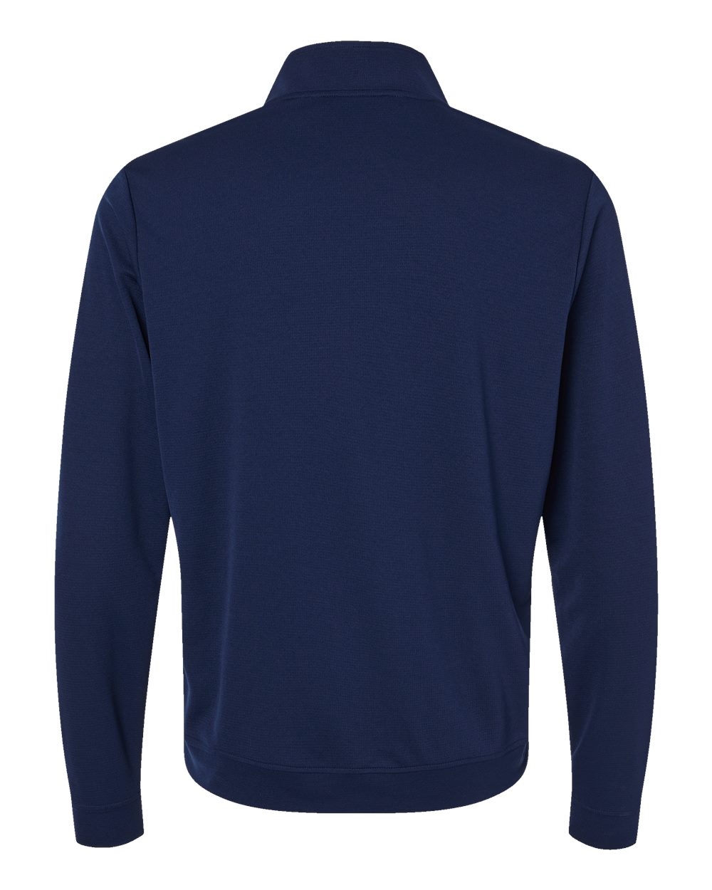 Rear View of Collegiate Navy/ White Lightweight Quarter-Zip Pullover - A2002