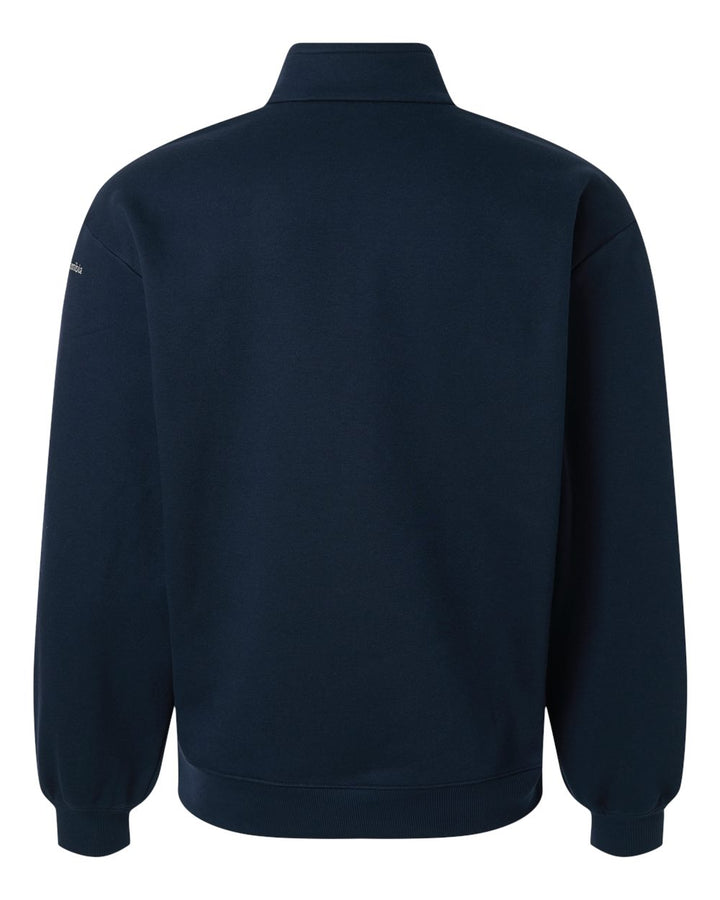 Rear View of Collegiate Navy Women's Aldermore Half-Zip Pullover - 216515
