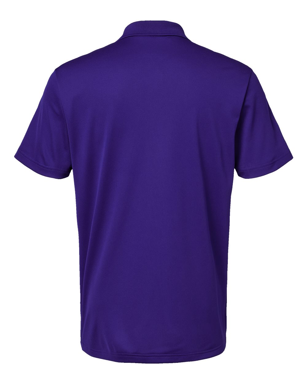 Rear View of Collegiate Purple Basic Sport Polo - A430