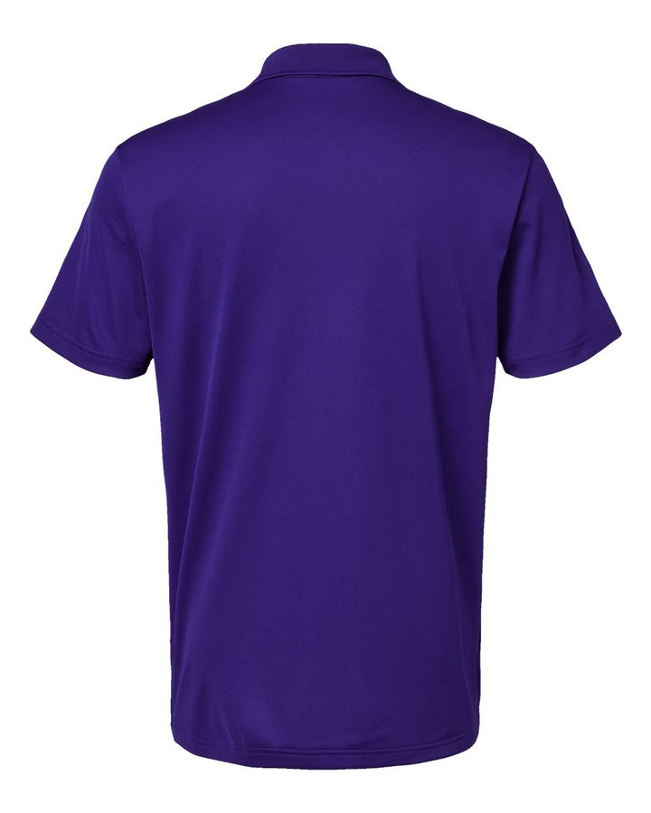 Rear View of Collegiate Purple Basic Sport Polo - A430