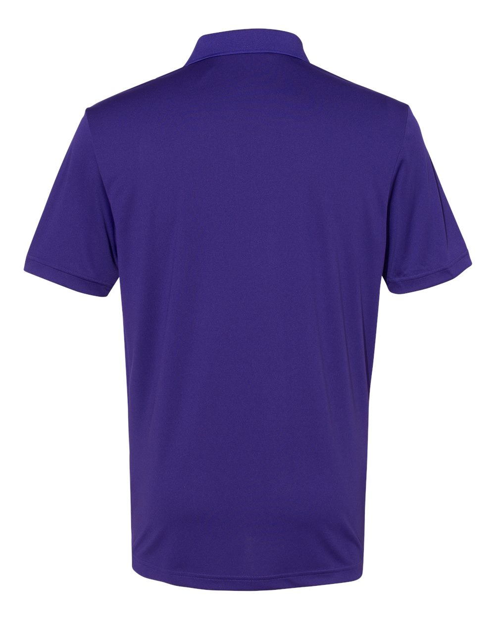 Rear View of Collegiate Purple Performance Polo - A230