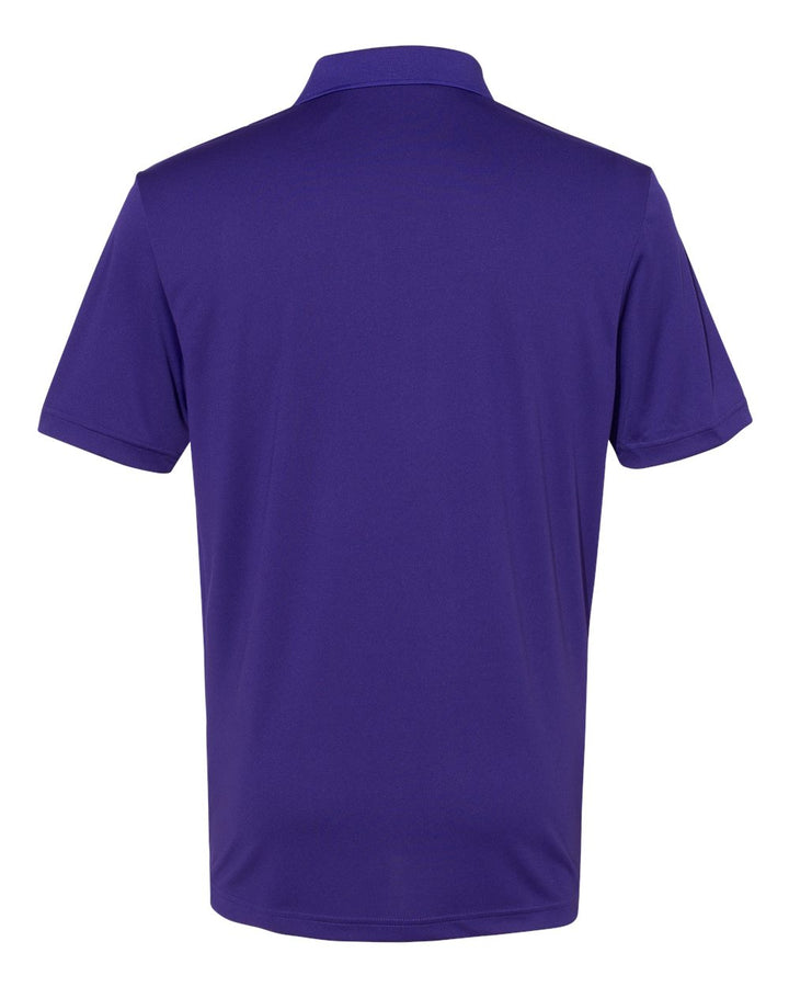Rear View of Collegiate Purple Performance Polo - A230