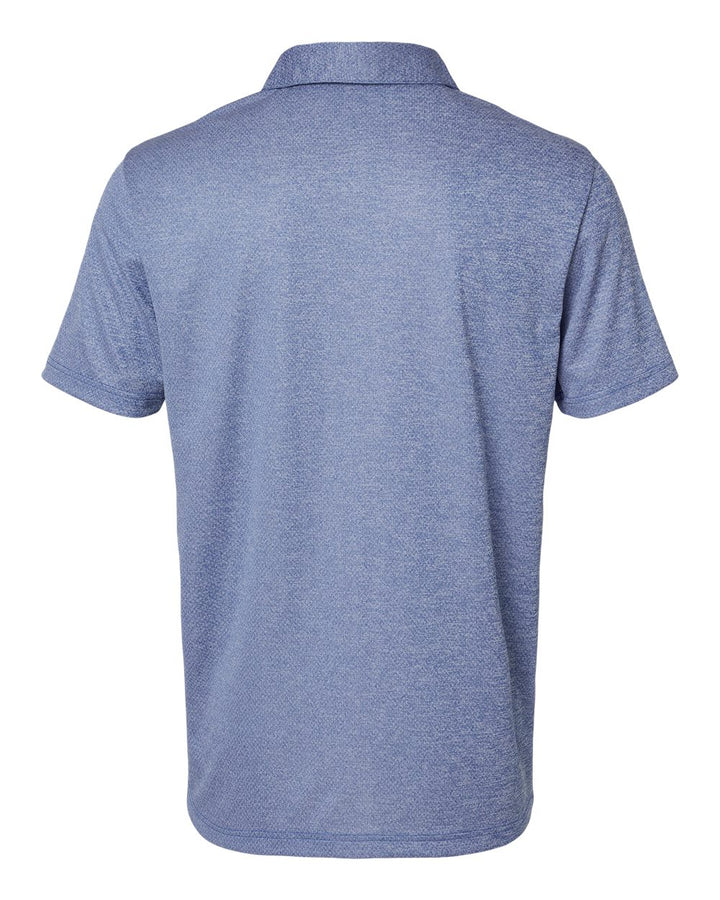 Rear View of Collegiate Royal Melange Space Dyed Polo - A591