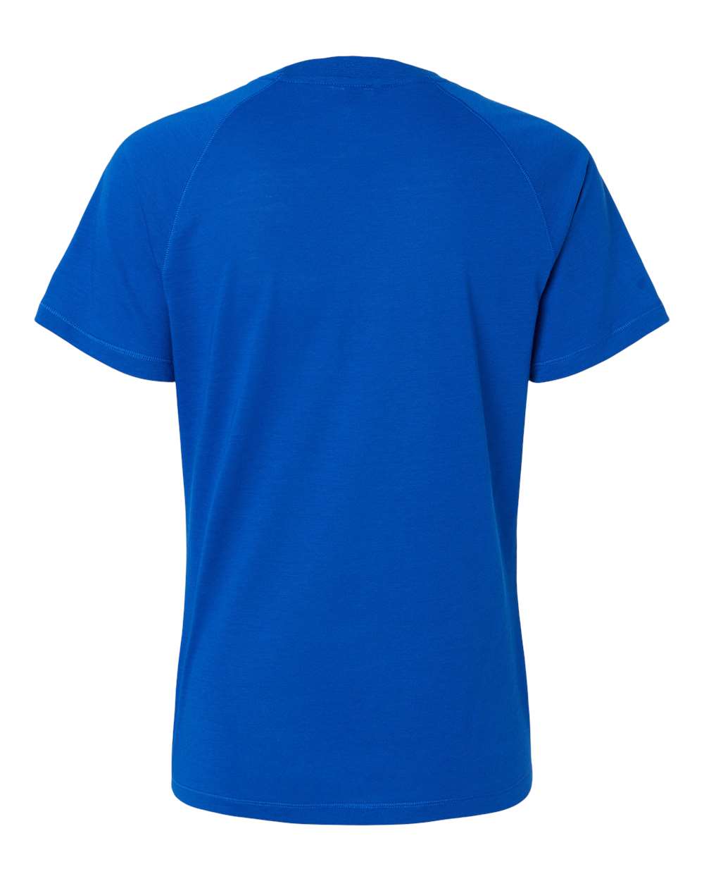 Rear View of Collegiate Royal Women's Blended T-Shirt - A557