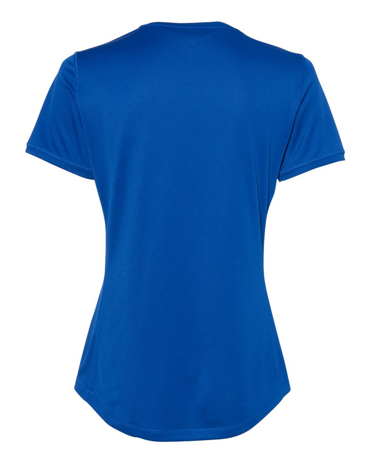 Rear View of Collegiate Royal Women's Sport T-Shirt - A377
