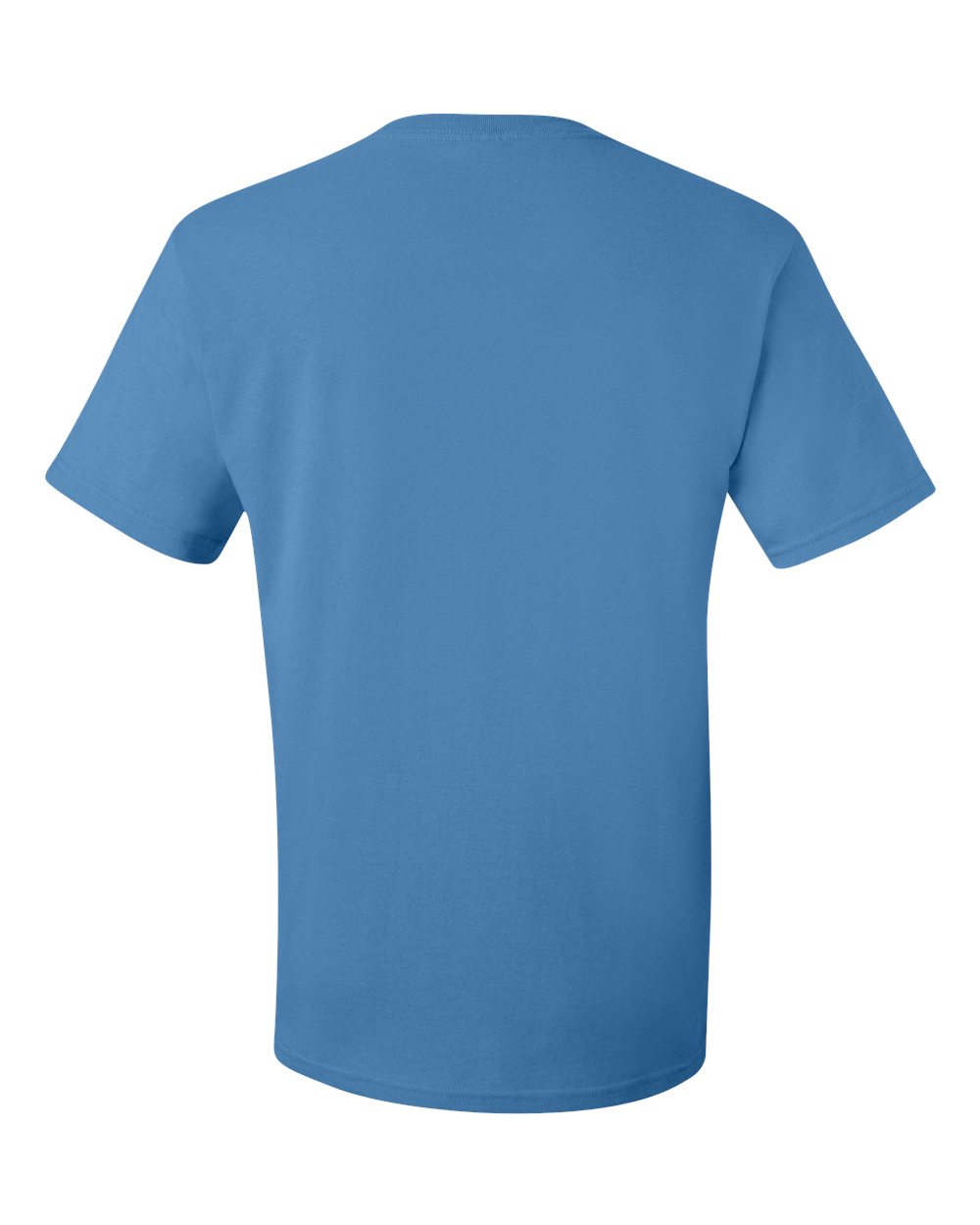 Rear View of Columbia Blue Dri-Power® 50/50 T-Shirt - 29MR