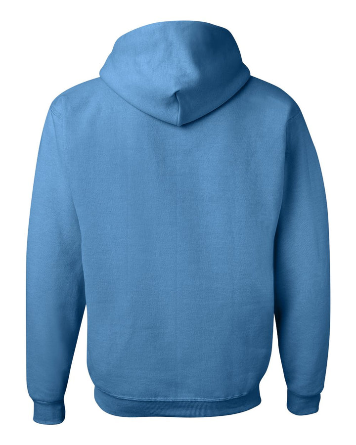Rear View of Columbia Blue NuBlend® Hooded Sweatshirt - 996MR