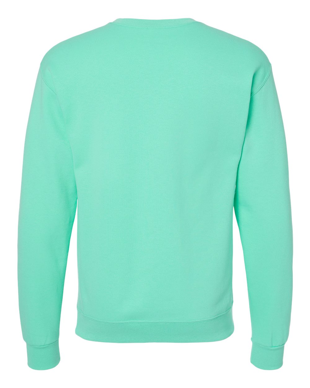 Rear View of Cool Mint NuBlend® Crewneck Sweatshirt - 562MR
