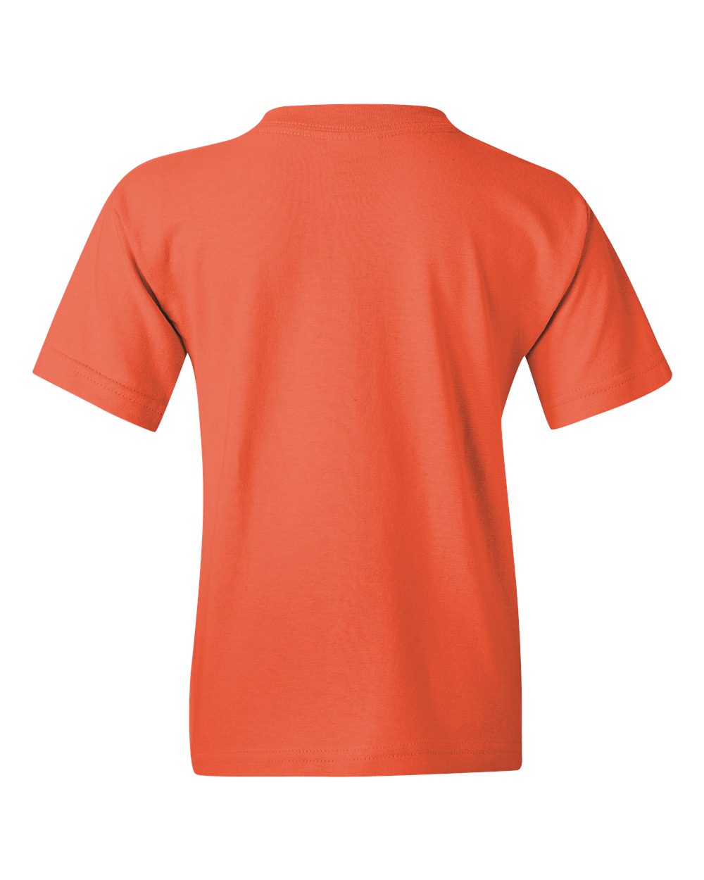 Rear View of Coral Silk Heavy Cotton™ Youth T-Shirt - 5000B
