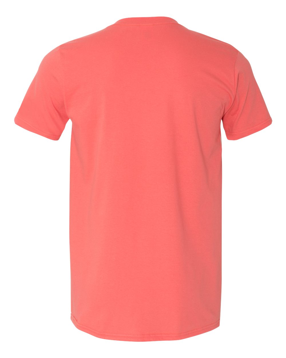 Rear View of Coral Silk Softstyle® T-Shirt - 64000