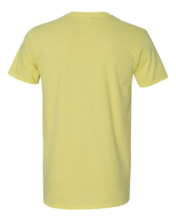 Rear View of Cornsilk Softstyle® T-Shirt - 64000