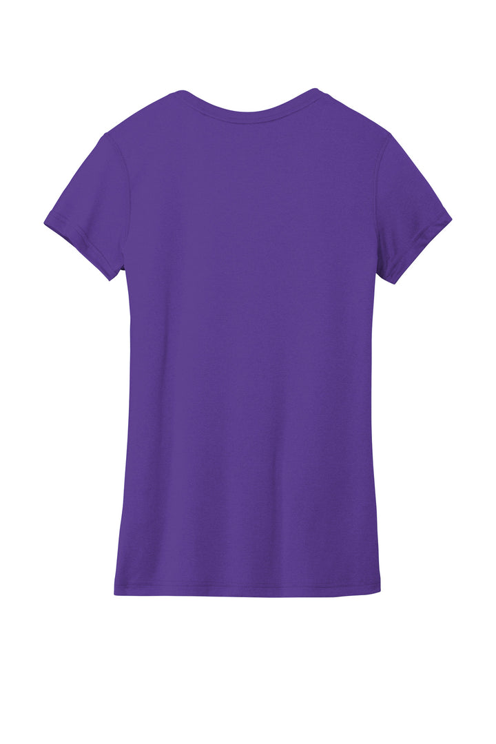 Rear View of CourtPrpl Nike Women's Team rLegend Tee DV7312