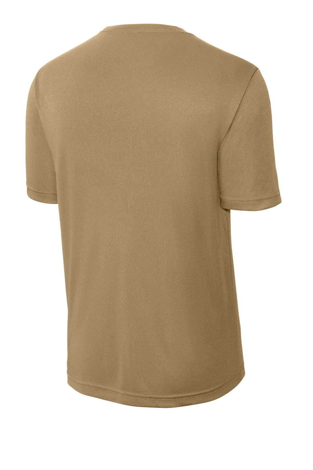 Rear View of Coyote Brown Sport-Tek PosiCharge Competitor Tee. ST350