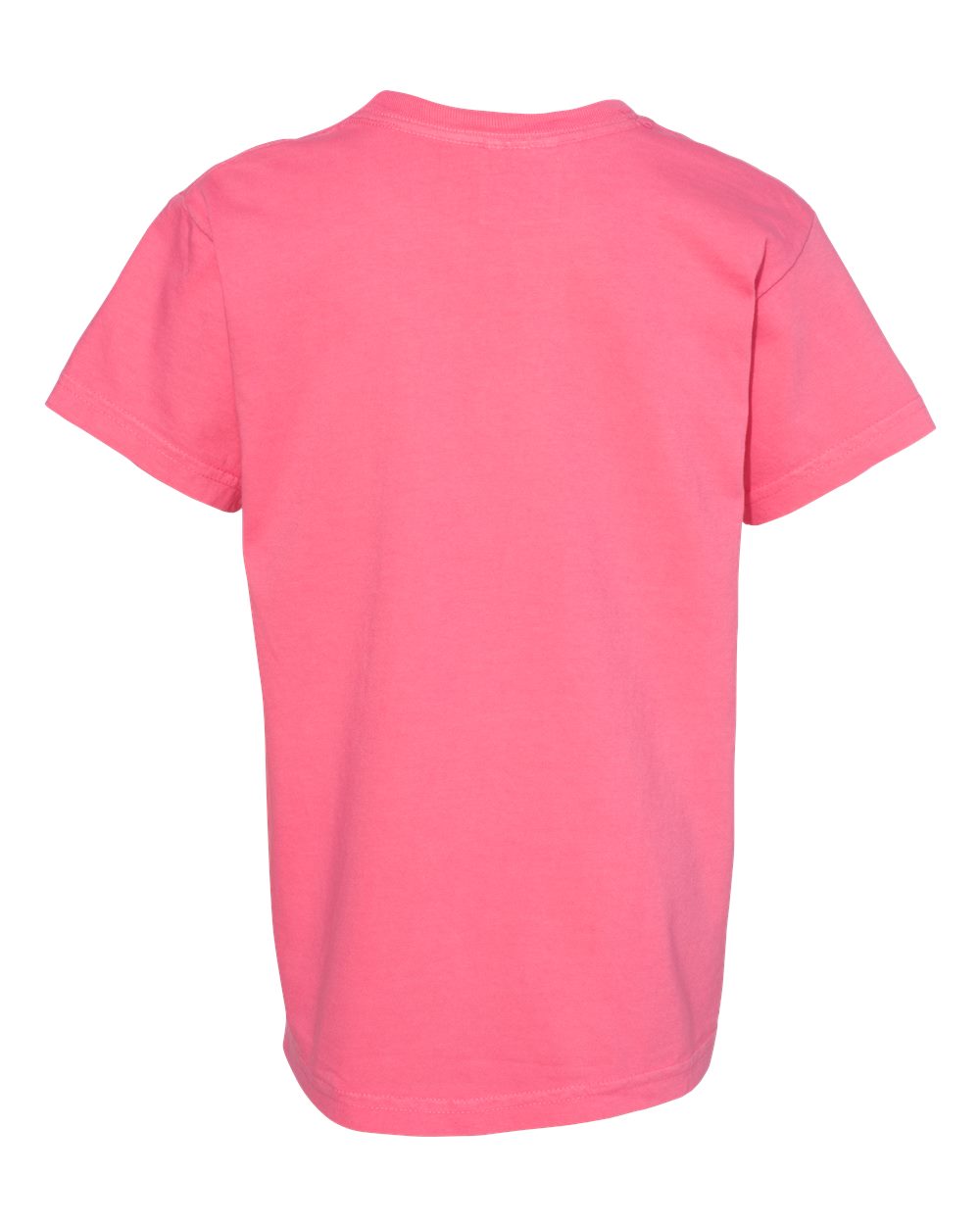 Rear View of Crunchberry Garment-Dyed Youth Heavyweight T-Shirt - 9018