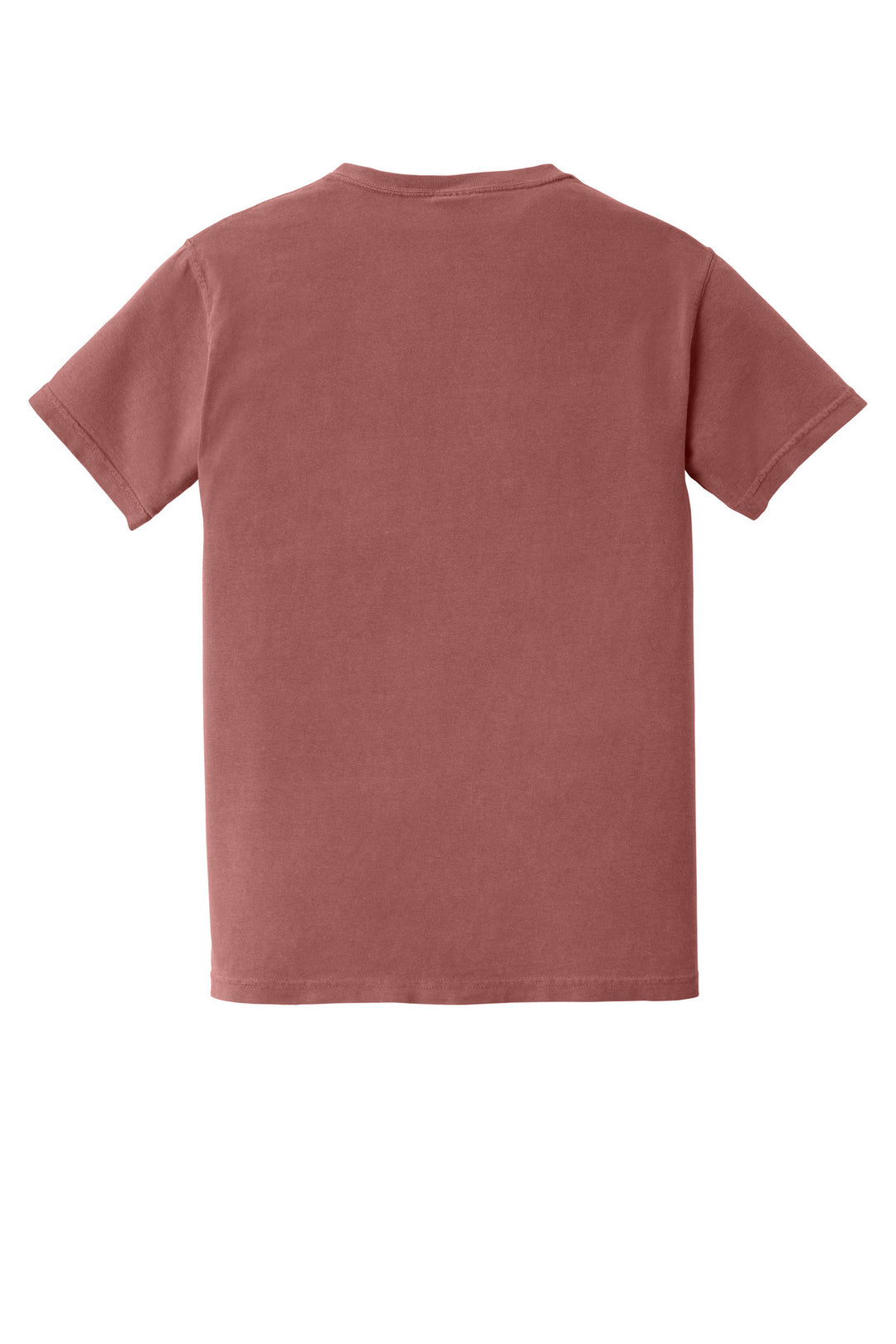 Rear View of Cumin COMFORT COLORS Heavyweight Ring Spun Pocket Tee. 6030
