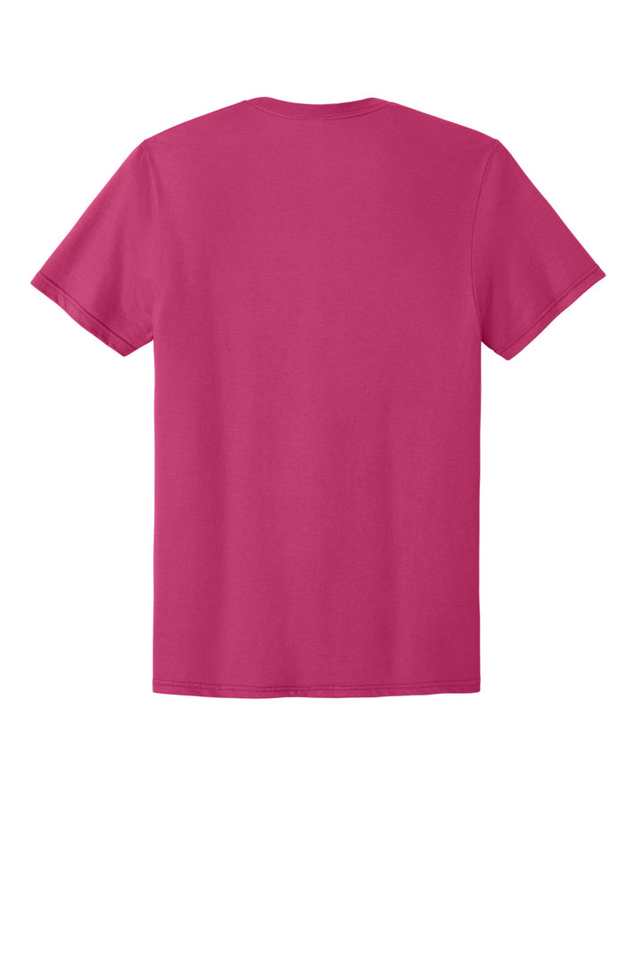 Rear View of CyberPink Jerzees Classics Unisex Cotton T-Shirt 363M
