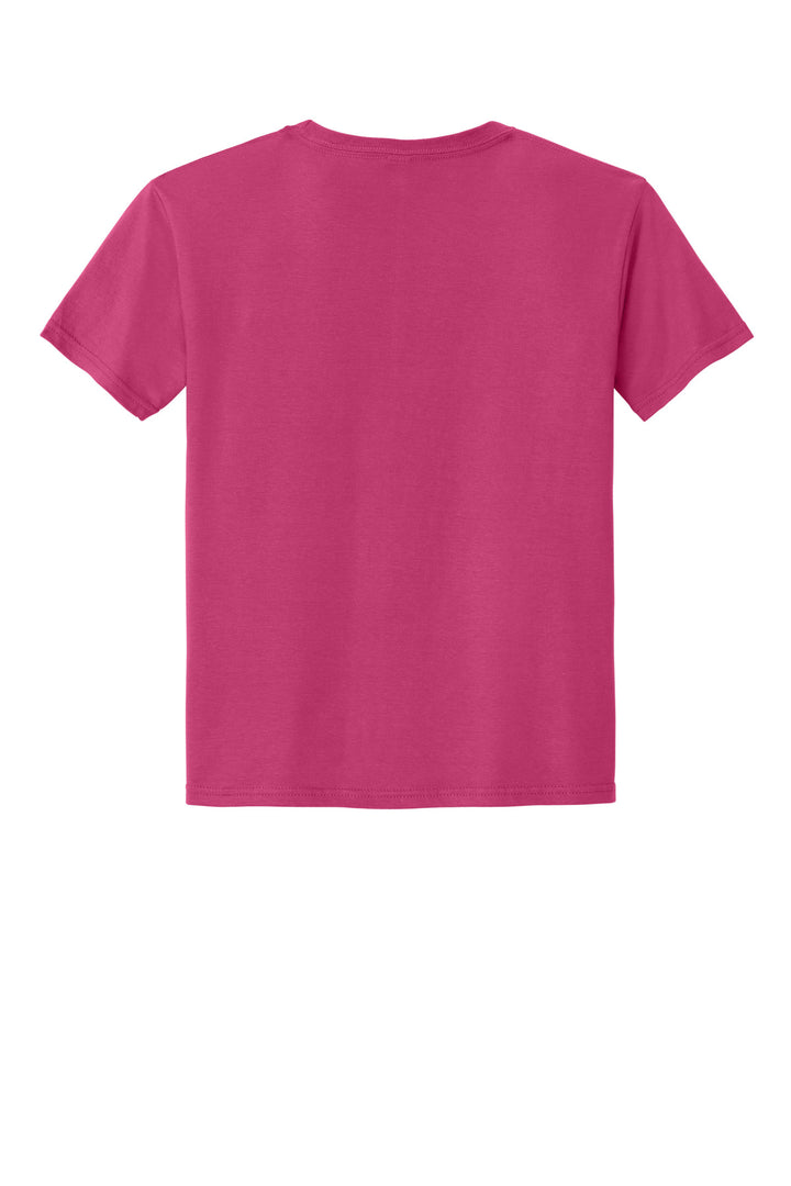 Rear View of CyberPink Jerzees Classics Youth Cotton T-Shirt 363Y