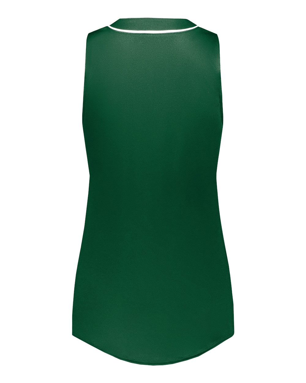 Rear View of Dark Green/ White Women's Cutter Jersey - 6913
