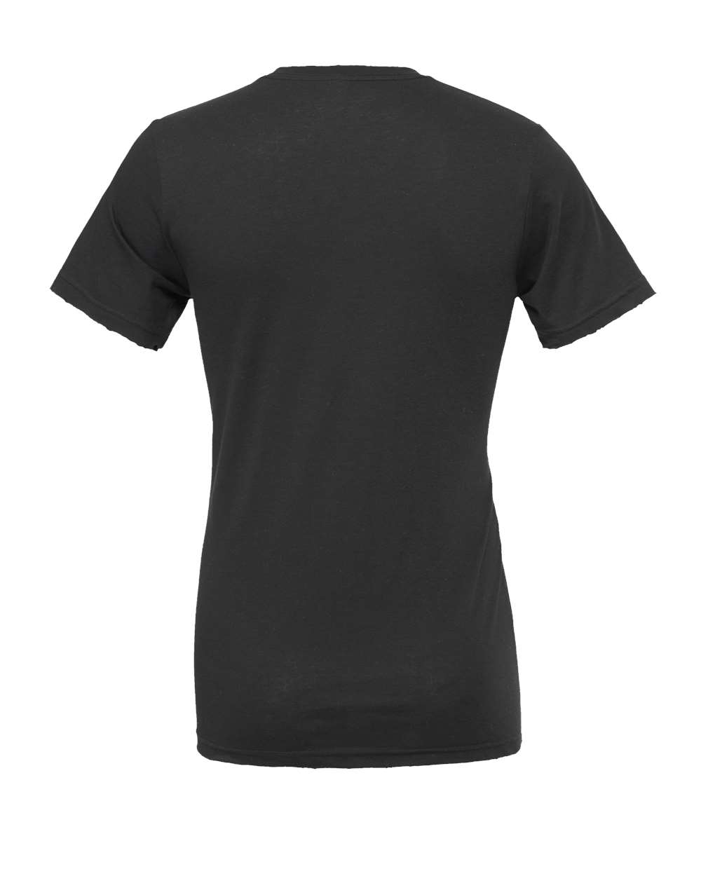 Rear View of Dark Grey Jersey Tee - 3001