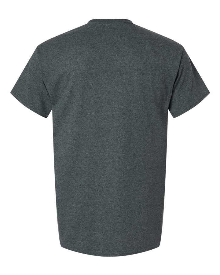 Rear View of Dark Heather Ultra Cotton® T-Shirt - 2000