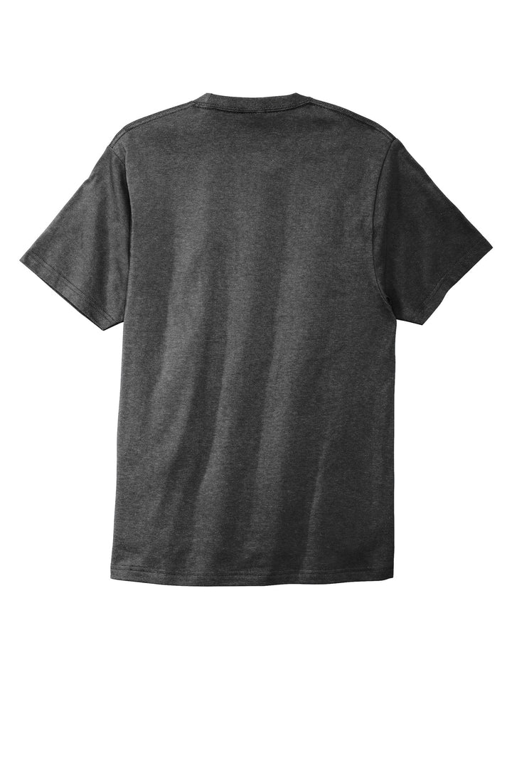 Rear View of Dark Hthr Grey Port & Company Bouncer Tee PC600