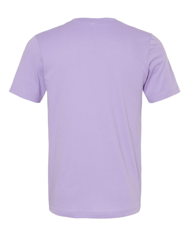 Rear View of Dark Lavender Jersey Tee - 3001