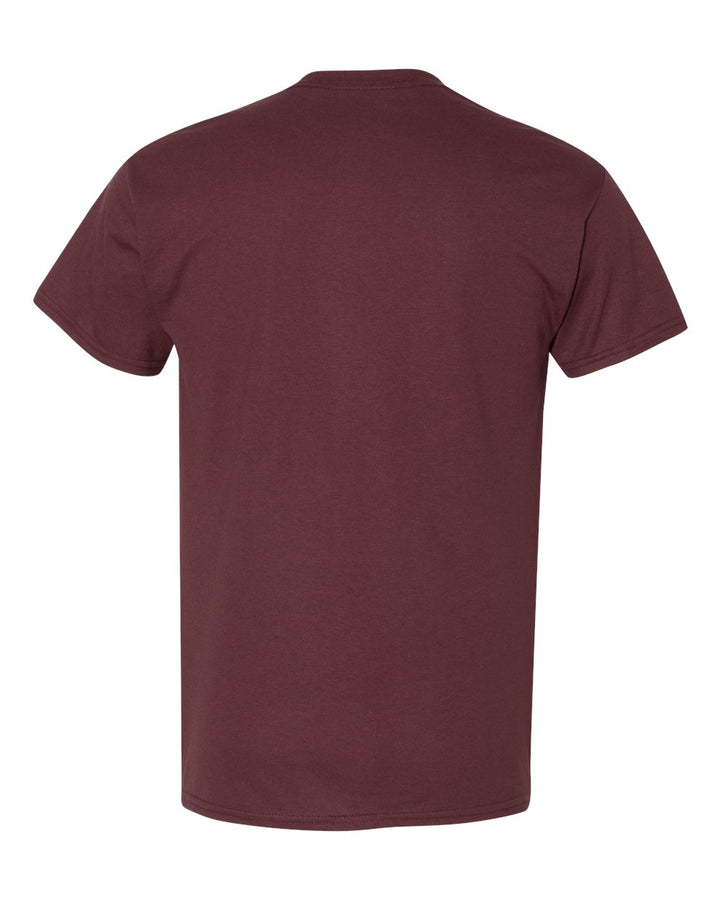 Rear View of Dark Maroon DryBlend® T-Shirt - 8000