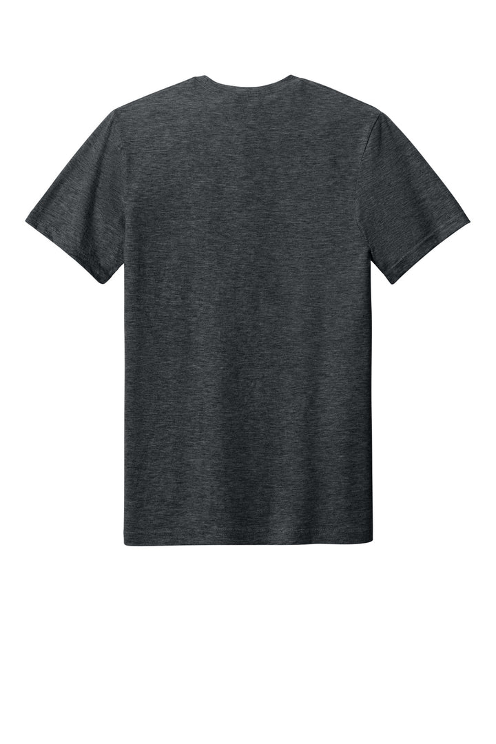 Rear View of DarkHthr Gildan Softstyle CVC Tee 64000CVC