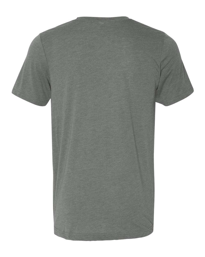 Rear View of Deep Heather CVC Jersey Tee - 3001CVC