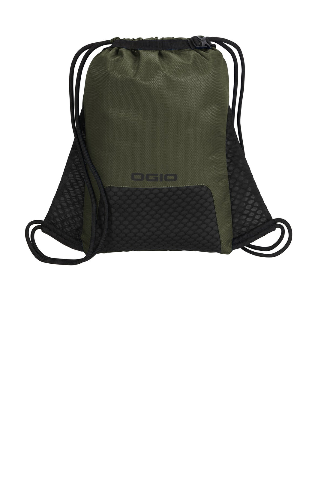 Rear View of Deep Olive OGIO Boundary Cinch Pack. 92000