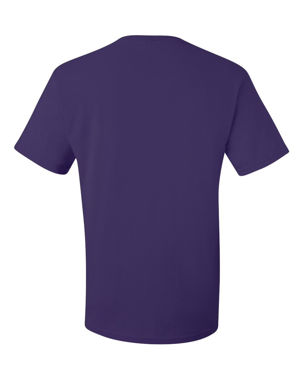 Rear View of Deep Purple Dri-Power® 50/50 T-Shirt - 29MR