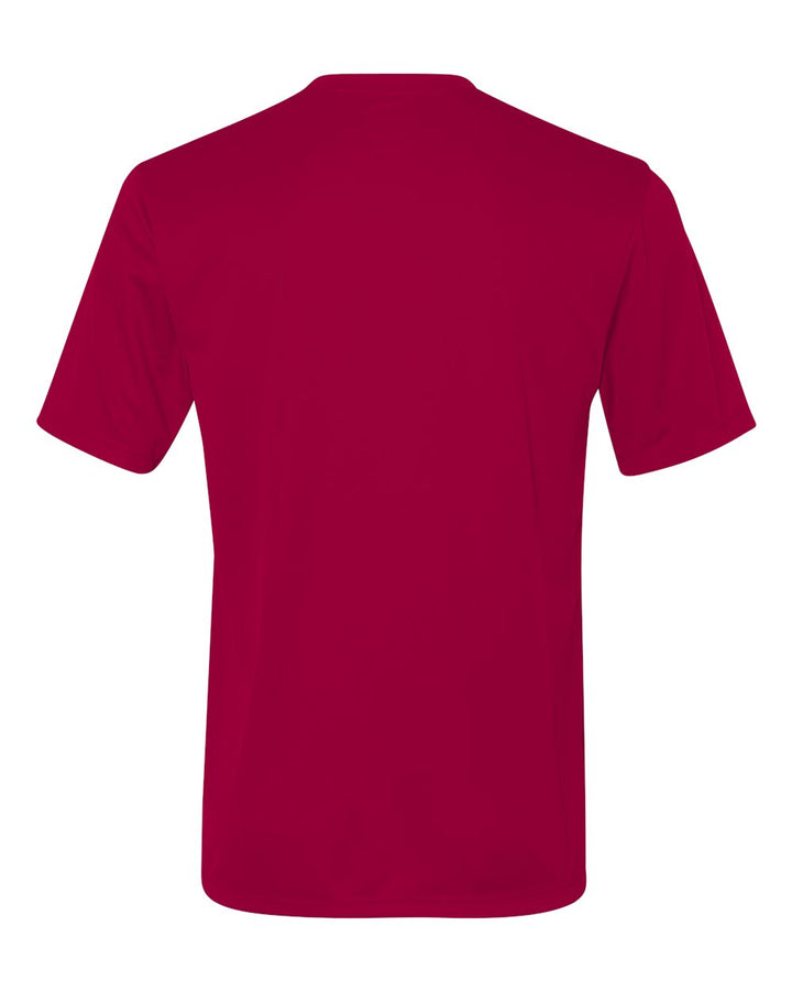 Rear View of Deep Red Cool DRI® Performance T-Shirt - 4820