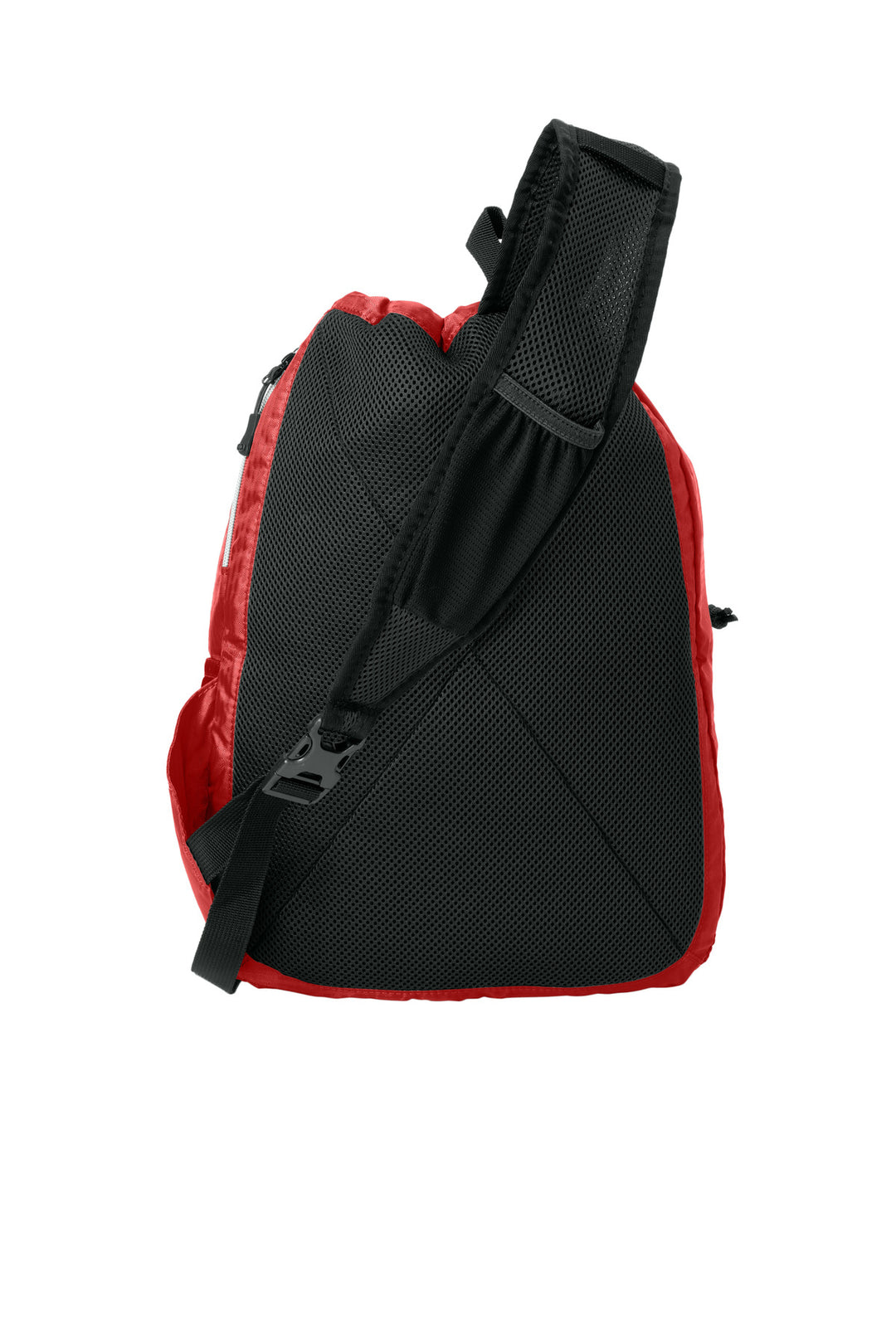Rear View of Deep Red/Black OGIO Sonic Sling Pack. 412046