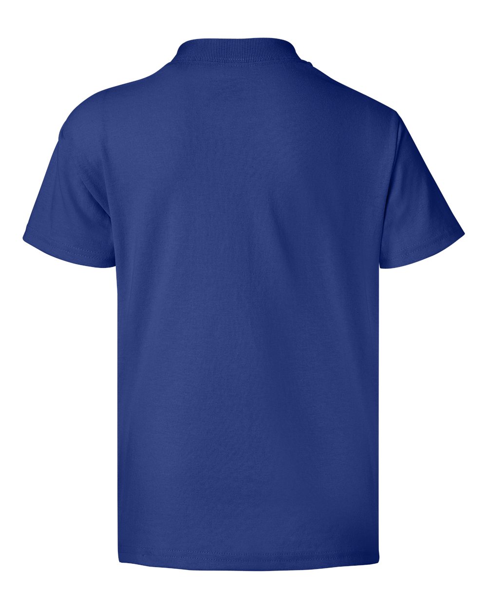 Rear View of Deep Royal Ecosmart™ Youth T-Shirt - 5370
