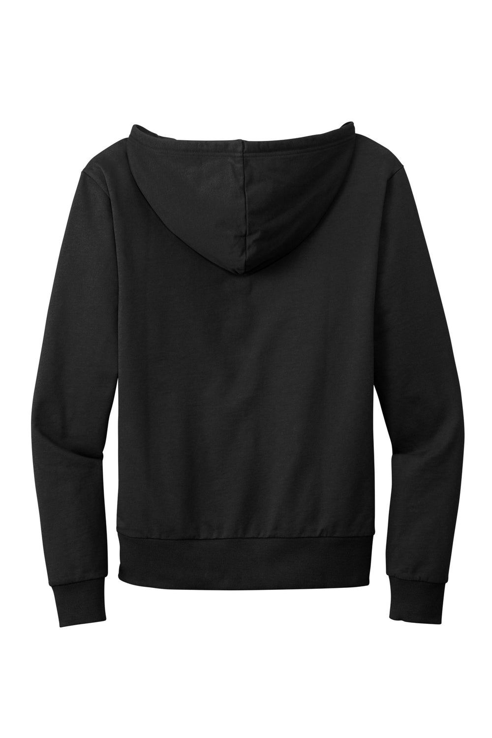 Rear View of DeepBlack Allmade Unisex Organic French Terry Full-Zip Hoodie AL4002