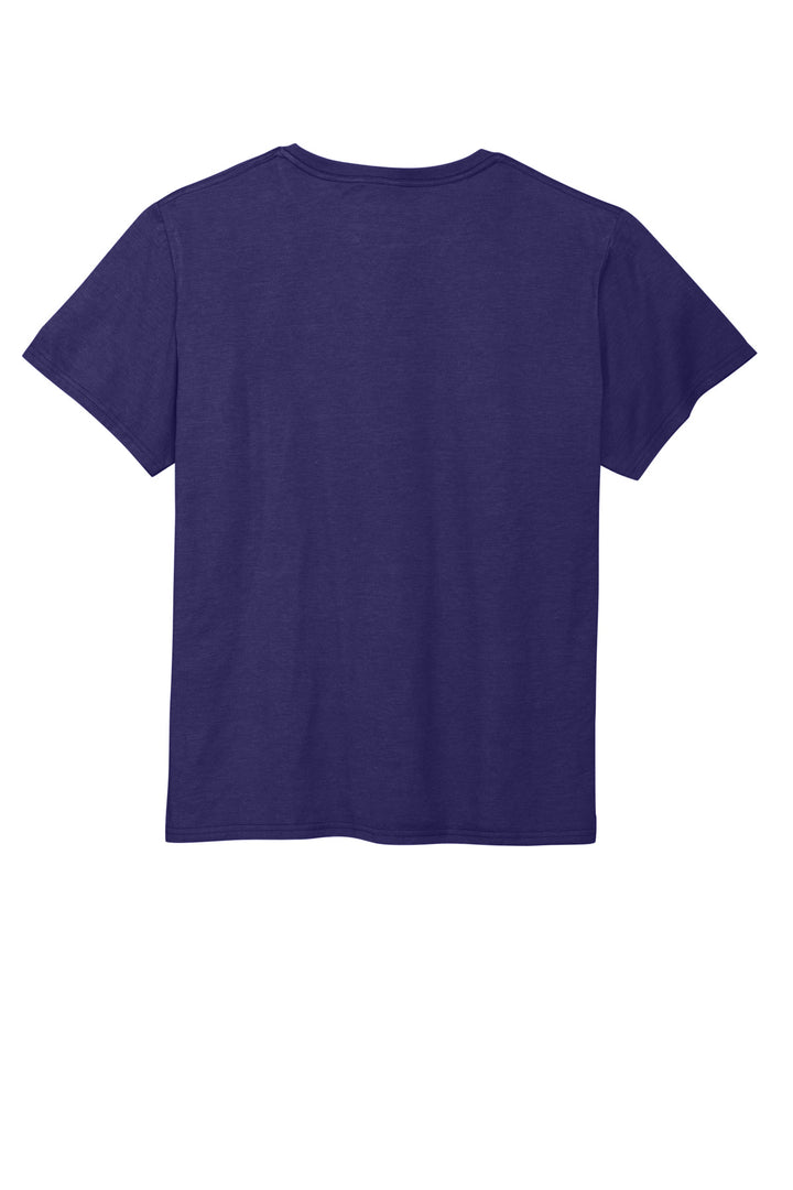 Rear View of DeepPurple Jerzees Premium Blend Ring Spun T-Shirt 560M