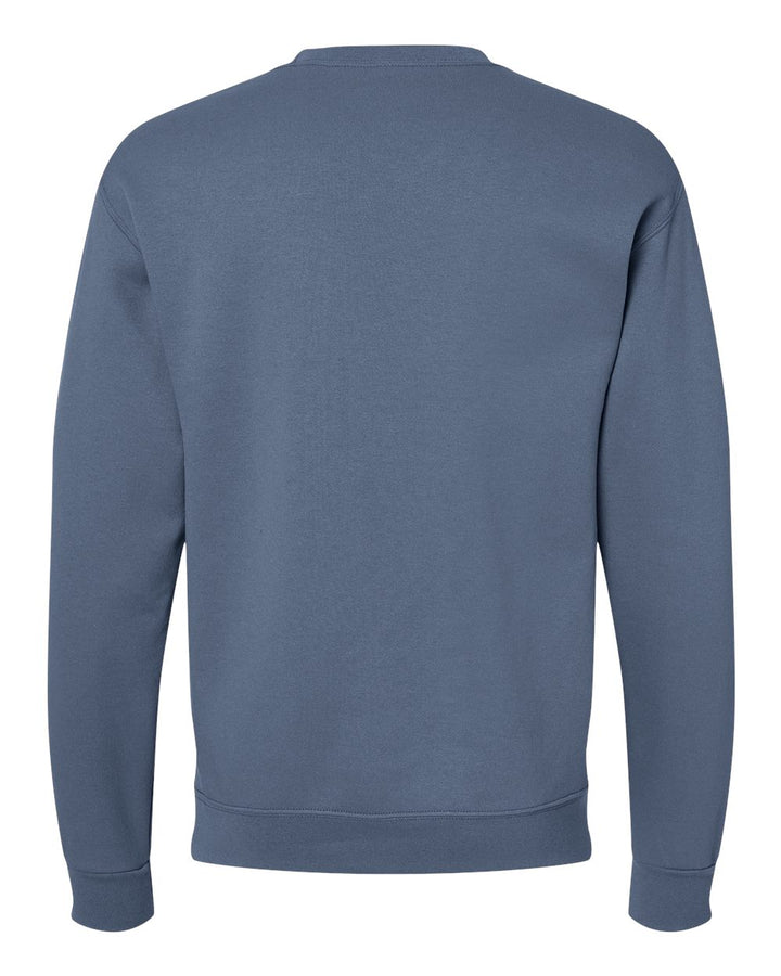 Rear View of Denim NuBlend® Crewneck Sweatshirt - 562MR