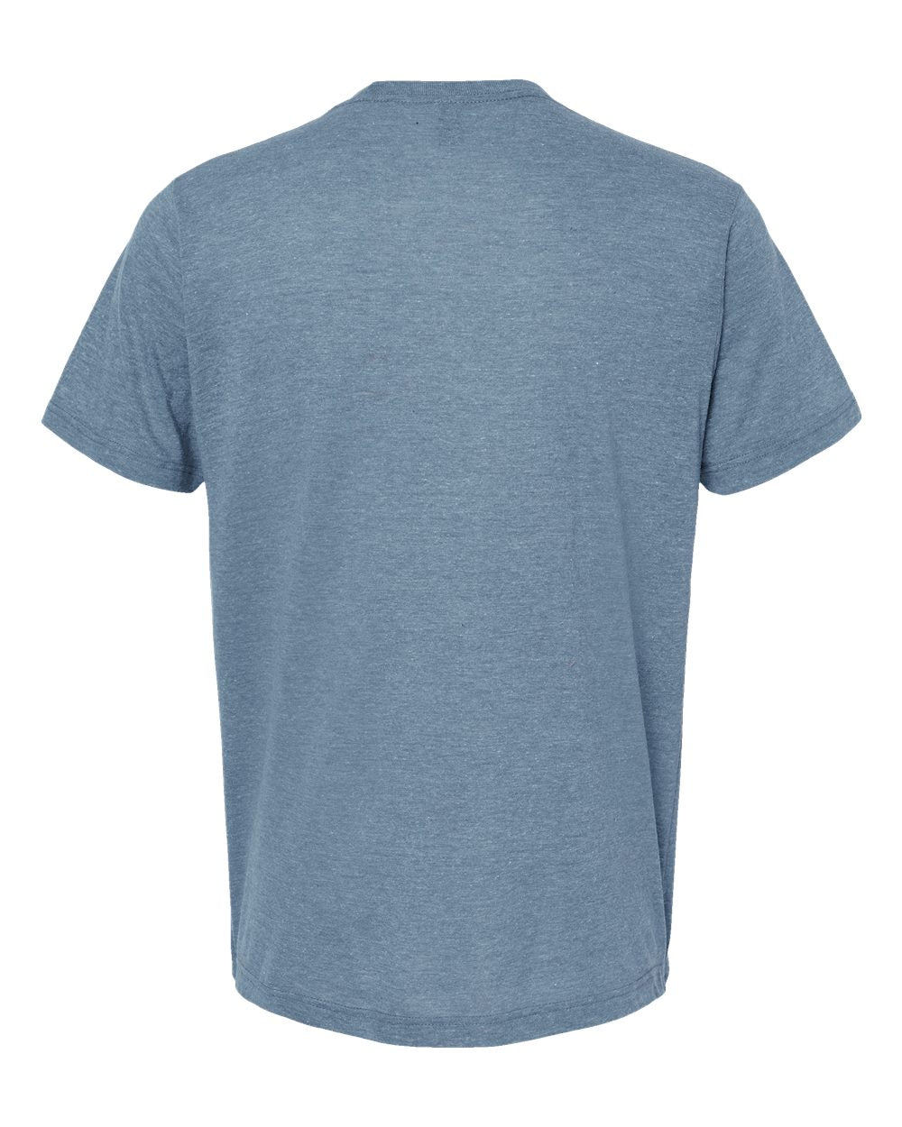 Rear View of Denim Tri Blend Tri-Blend T-Shirt - 254