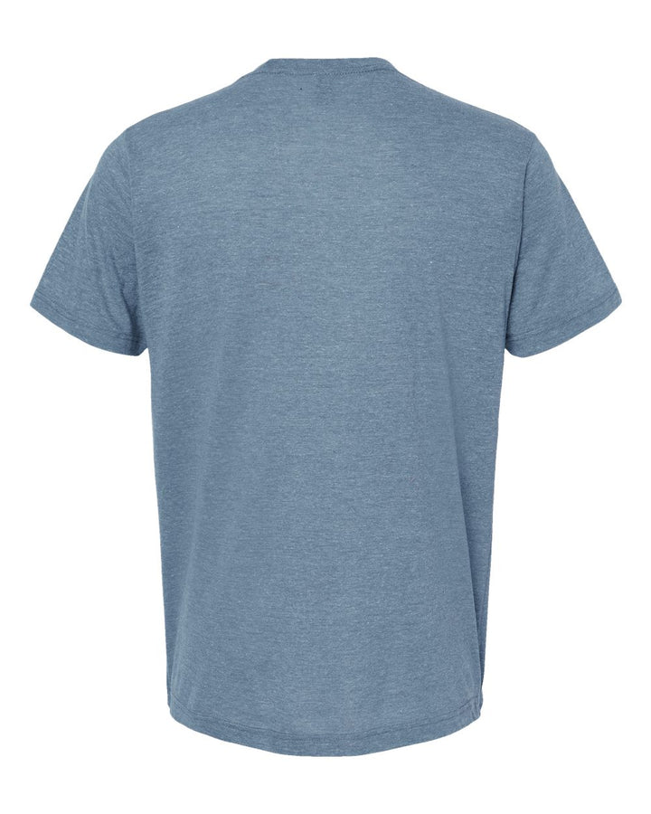 Rear View of Denim Tri Blend Tri-Blend T-Shirt - 254