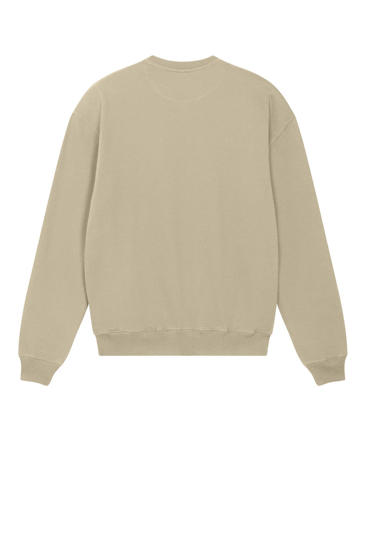 Rear View of DesertDust Stanley/Stella Unisex Ledger Dry Crewneck Sweatshirt SXU029