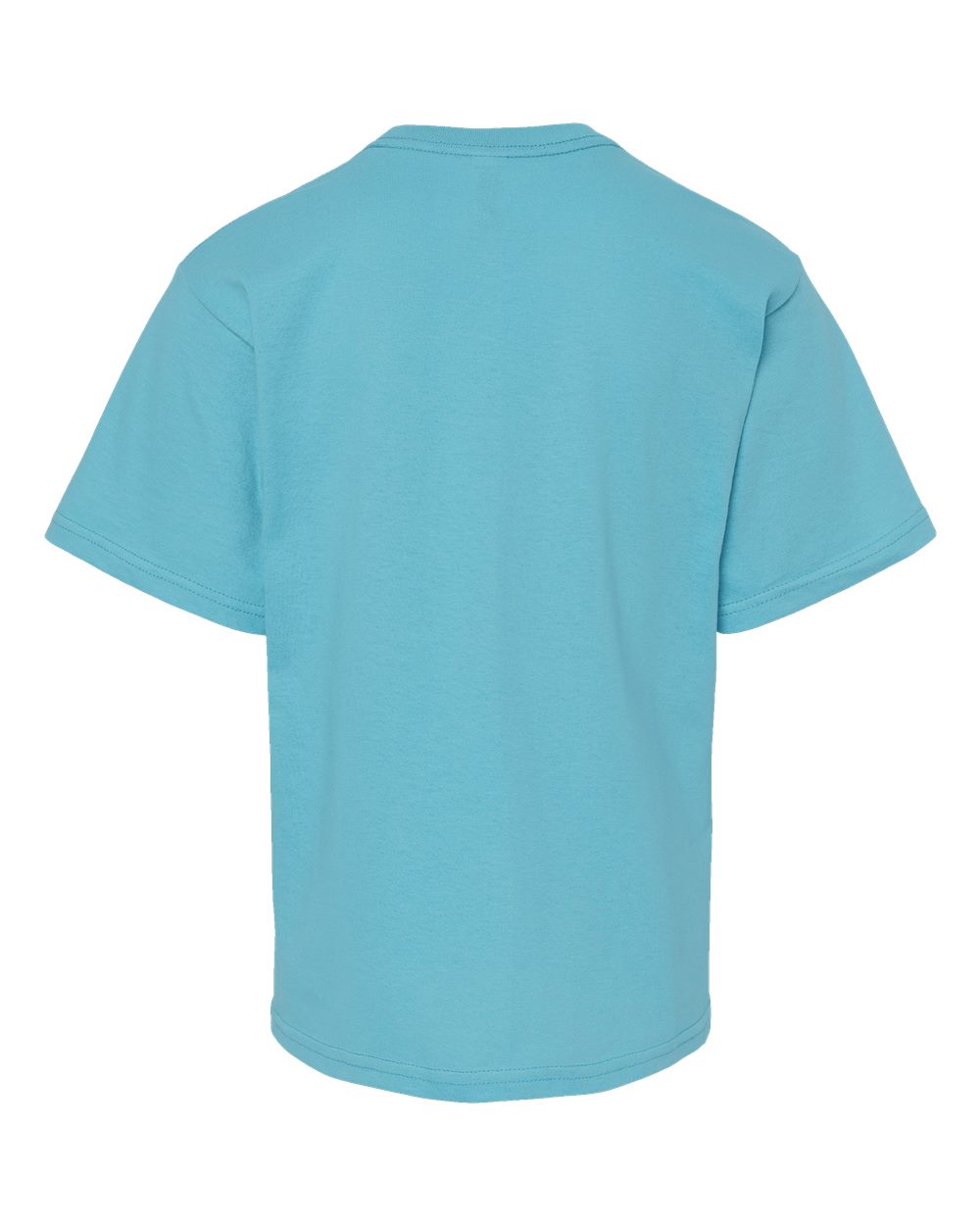 Rear View of Diving Blue Youth Gold Soft Touch T-Shirt - 4850