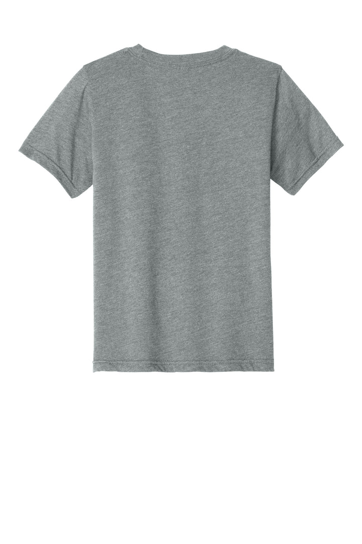 Rear View of DkHtGray Next Level Apparel Youth CVC Tee NL3312