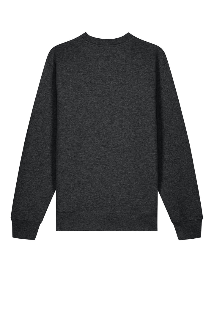Rear View of DkHtGry Stanley/Stella Unisex Changer 2.0 Crewneck Sweatshirt SXU004