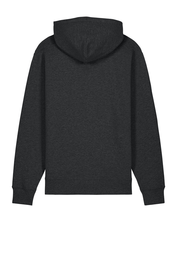 Rear View of DkHtGry Stanley/Stella Unisex Cruiser 2.0 Hooded Sweatshirt SXU003