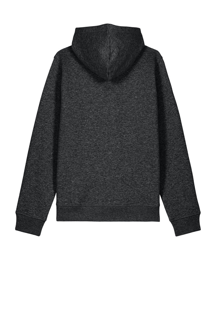 Rear View of DkHtGry Stanley/Stella Unisex Drummer 2.0 Hooded Sweatshirt SXU009