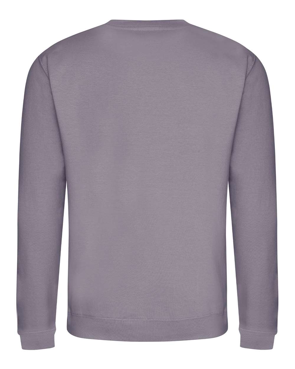 Rear View of Dusty Lilac College Crewneck Sweatshirt - JHA030