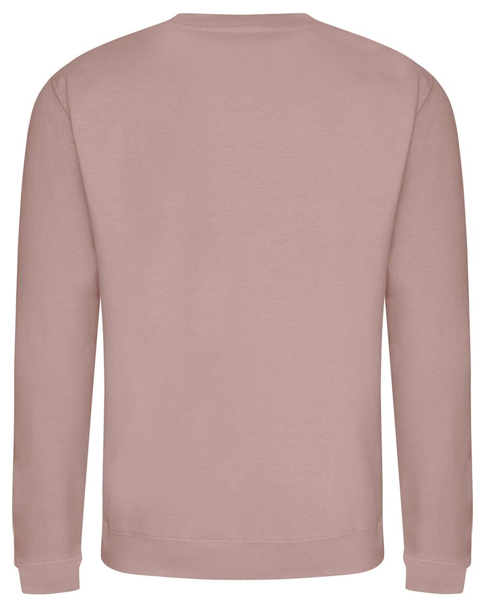 Rear View of Dusty Pink College Crewneck Sweatshirt - JHA030