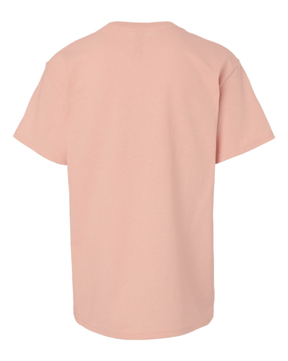 Rear View of Dusty Rose Heavy Cotton™ Youth T-Shirt - 5000B