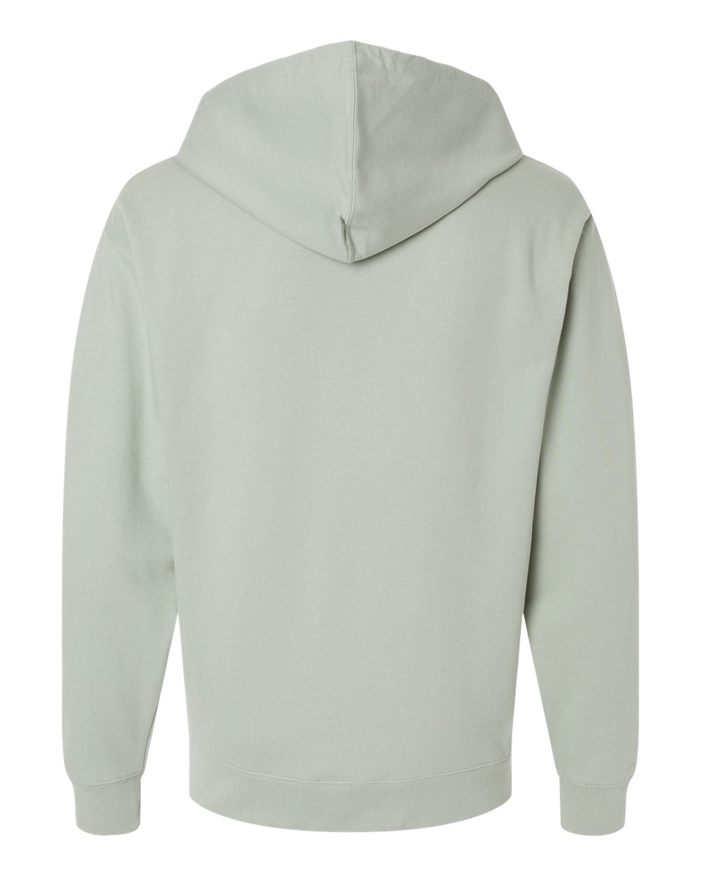 Rear View of Dusty Sage Midweight Hooded Sweatshirt - SS4500
