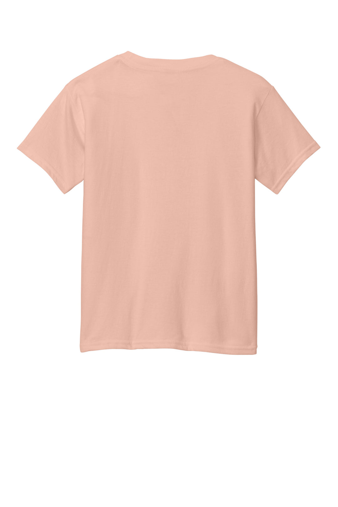 Rear View of DustyRose Gildan Youth Softstyle CVC Tee 64000BCVC